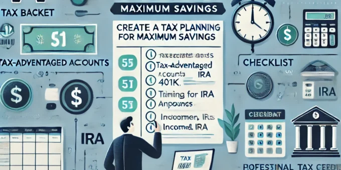 Steps for creating an effective tax planning strategy for maximum savings.