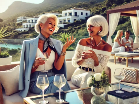 Flight Attendants in Luxury Airlines enjoying financial freedom after retirement