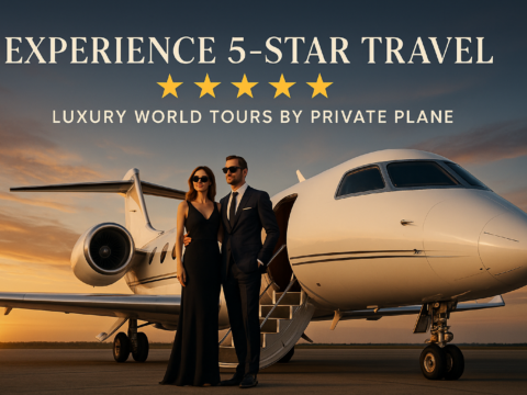 experience 5-star travel luxury world tours by private plane