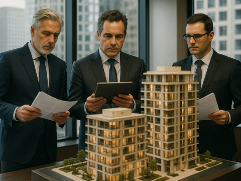High-net-worth investors investing in luxury apartments