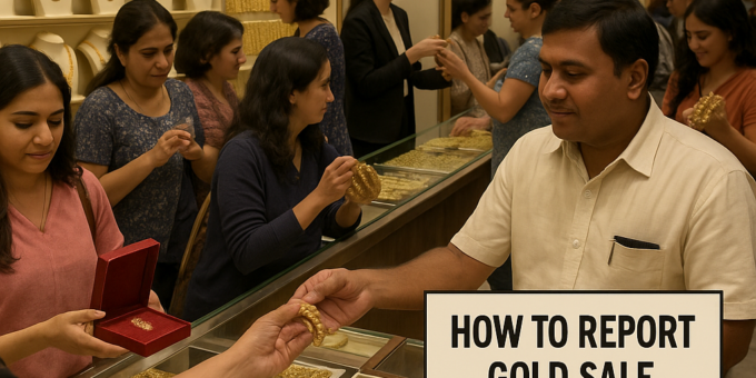 how to report gold sale profits to tax authorities correctly