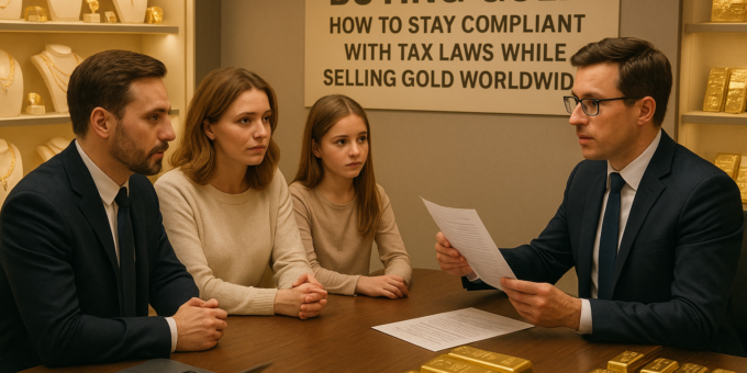 how to stay compliant with tax laws while selling gold worldwide