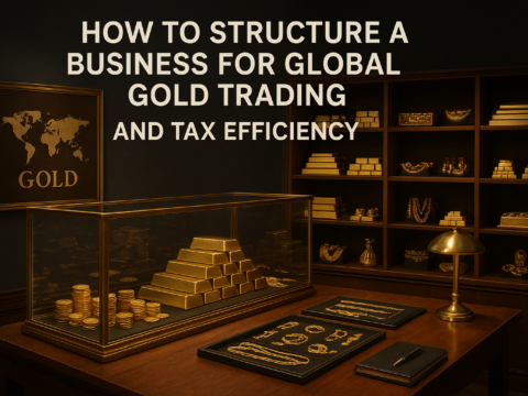how to structure a business for global gold trading and tax efficiency