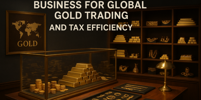 how to structure a business for global gold trading and tax efficiency